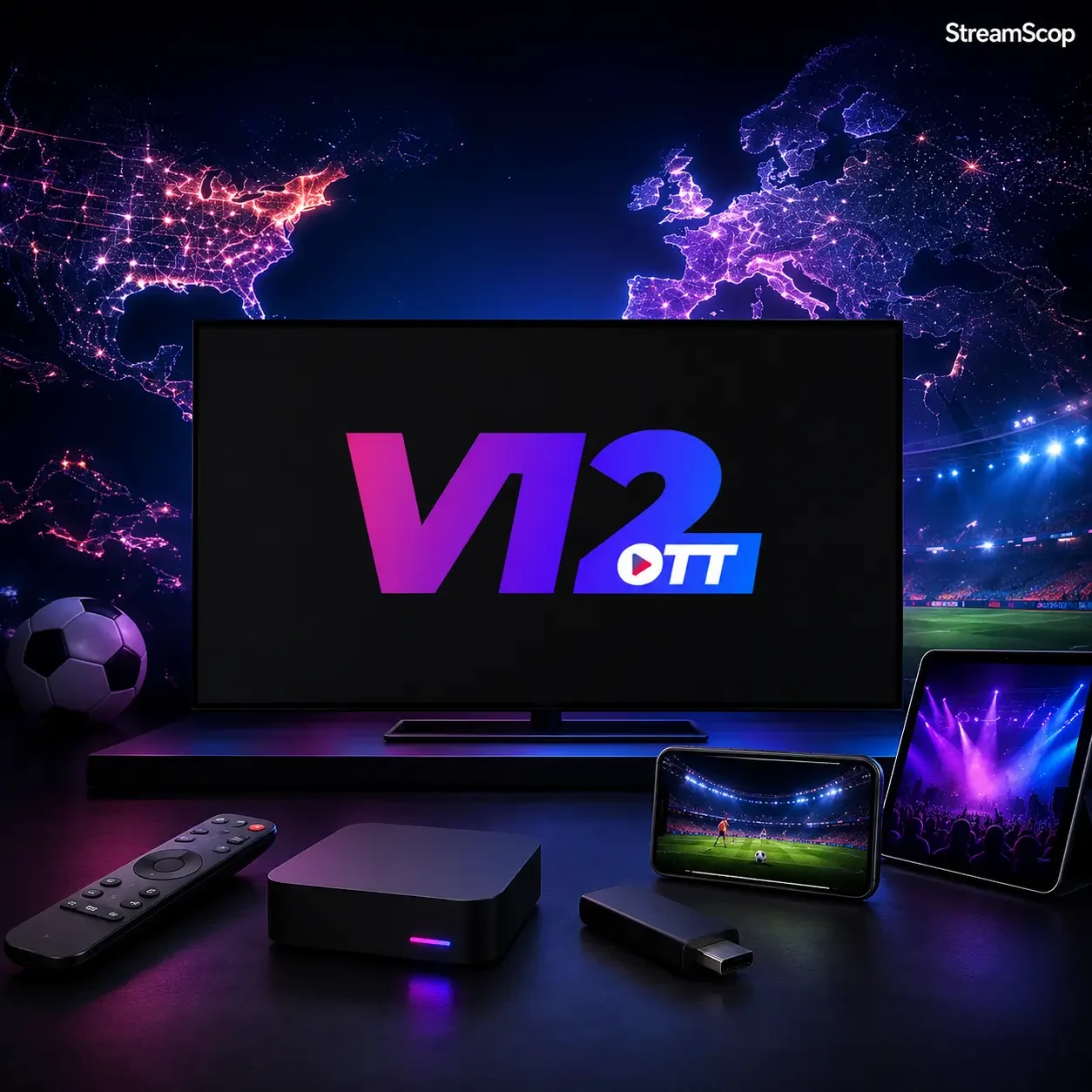 V12 OTT / Platinum IPTV logo